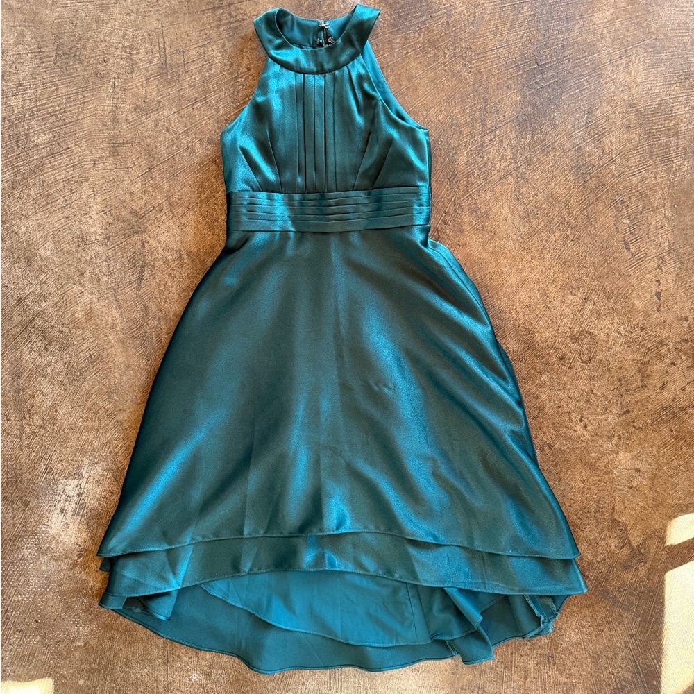 Girls Emerald Green Formal Dress